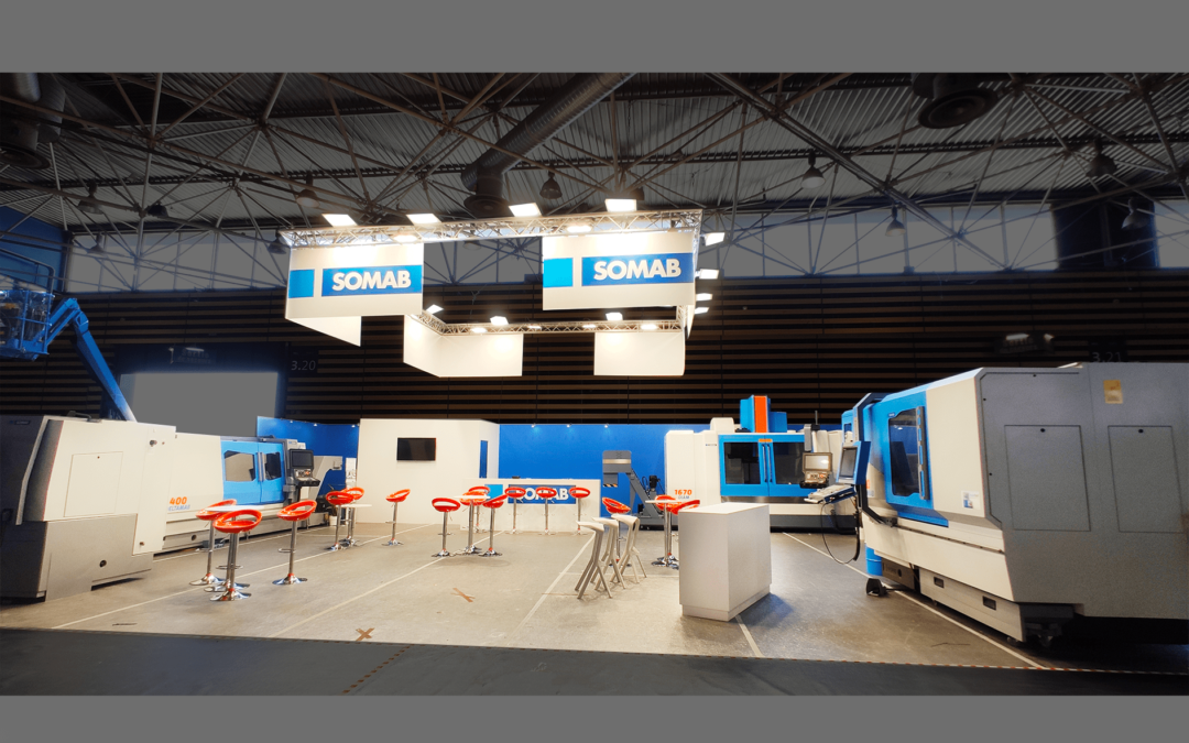 Stand SOMAB de 102m² au salon GLOBAL INDUSTRIE