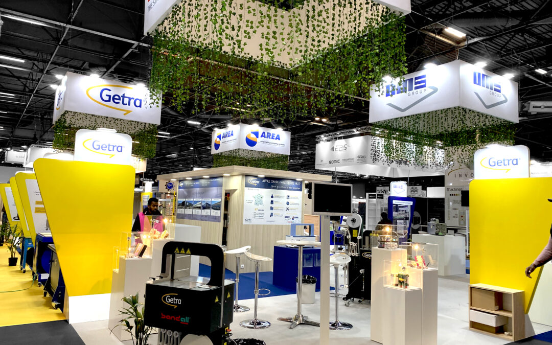 Stand GETRA de 216m² au salon ALL4PACK