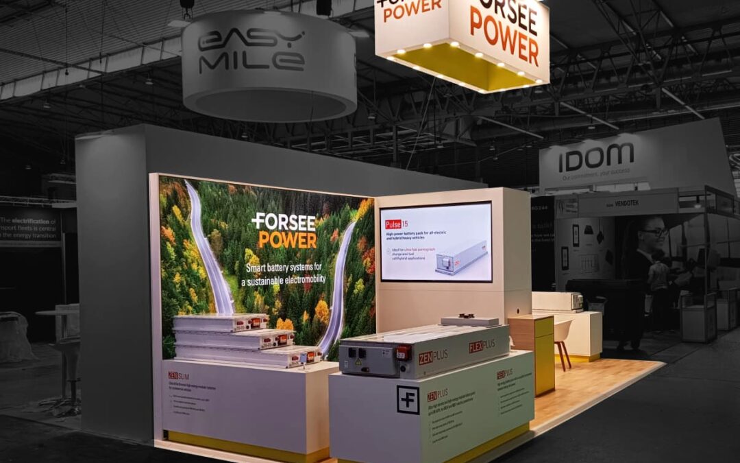 Stand FORSEE POWER de 21m² au salon UITP BARCELONE