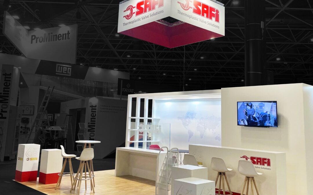 Stand SAFI VALVES de 30m² au salon POLLUTEC