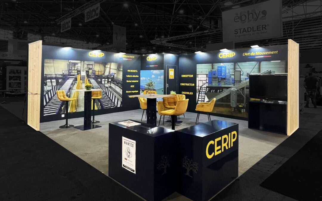 Stand CERIP de 33m² au salon POLLUTEC
