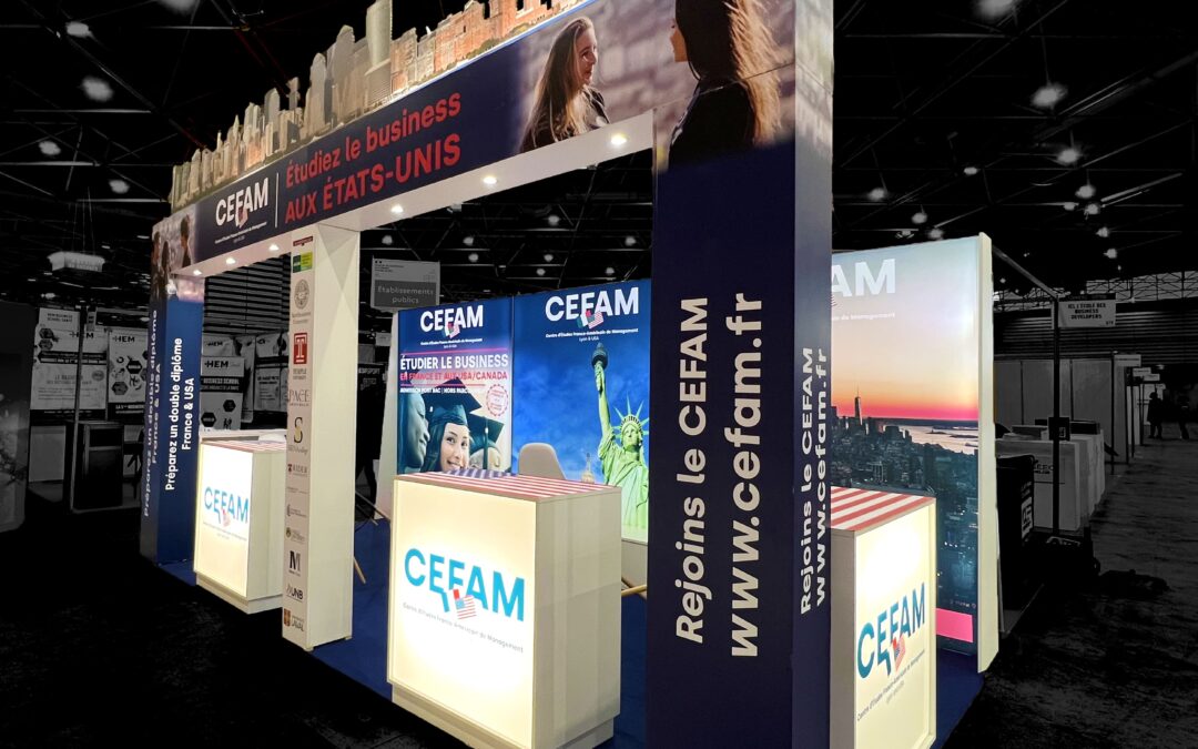 Stand CEFAM de 18m² au Salon de l&rsquo;Étudiant