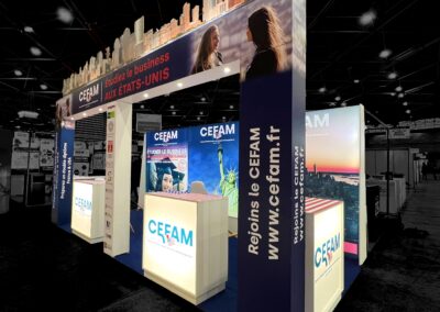 Stand CEFAM de 18m² au Salon de l&rsquo;Étudiant