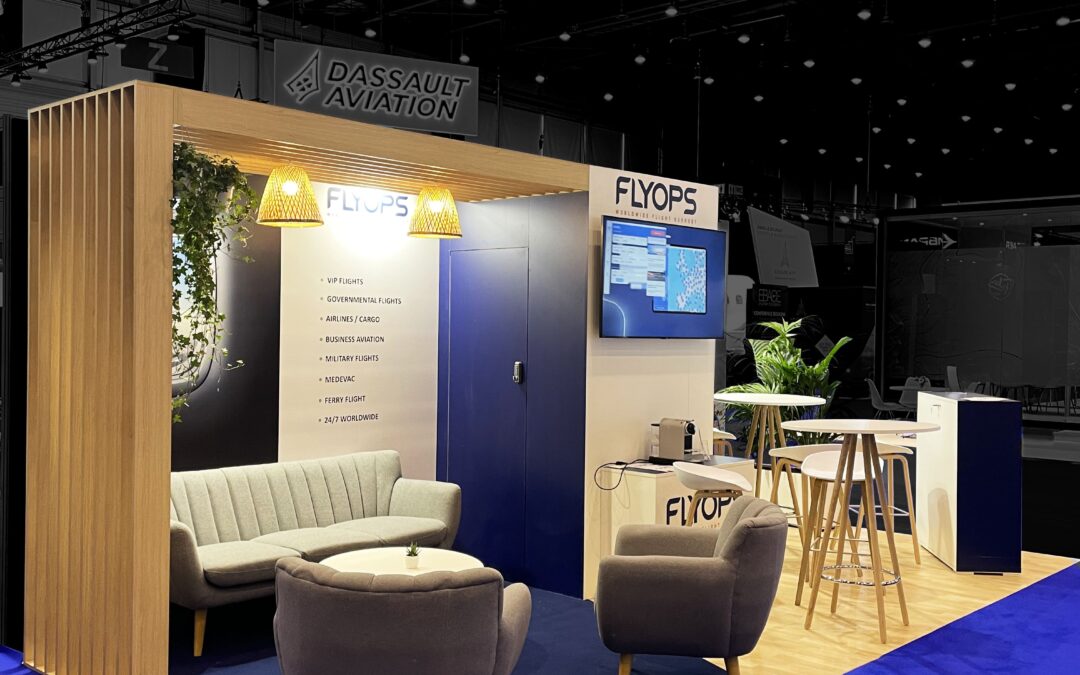 Stand FLYOPS de 18m² au salon EBACE
