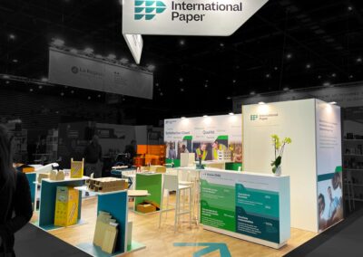 Stand INTERNATIONAL PAPER de 30m² au salon PROD&PACK