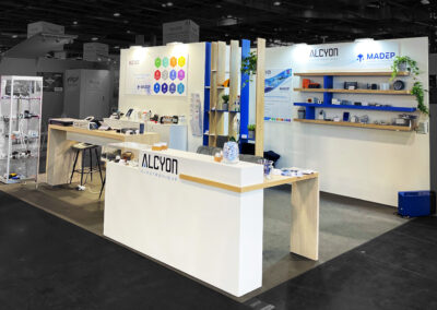 Stand ALCYON ÉLECTRONIQUE de 24m2 au salon GLOBAL INDUSTRIE