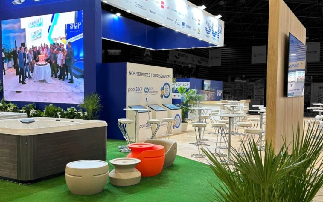 Stand SCP de 300m2 au salon PISCINE GLOBAL