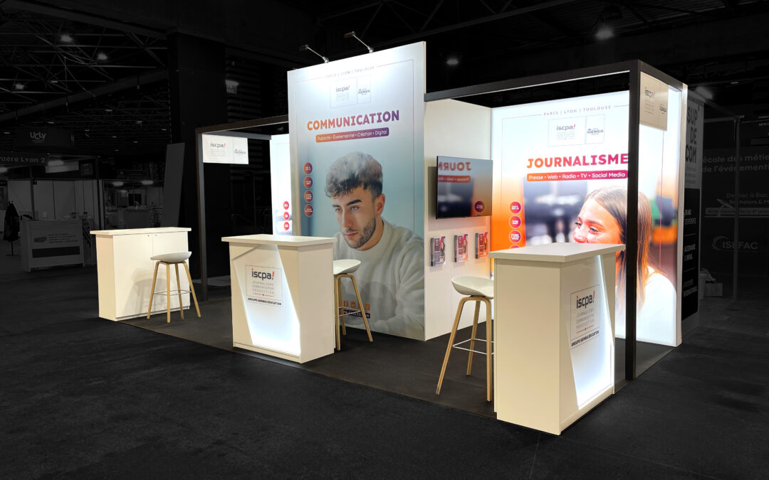 STAND ISCPA de 18m2 au salon de l&rsquo;Étudiant