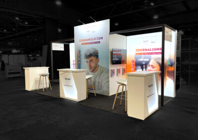 STAND ISCPA de 18m2 au salon de l&rsquo;Étudiant