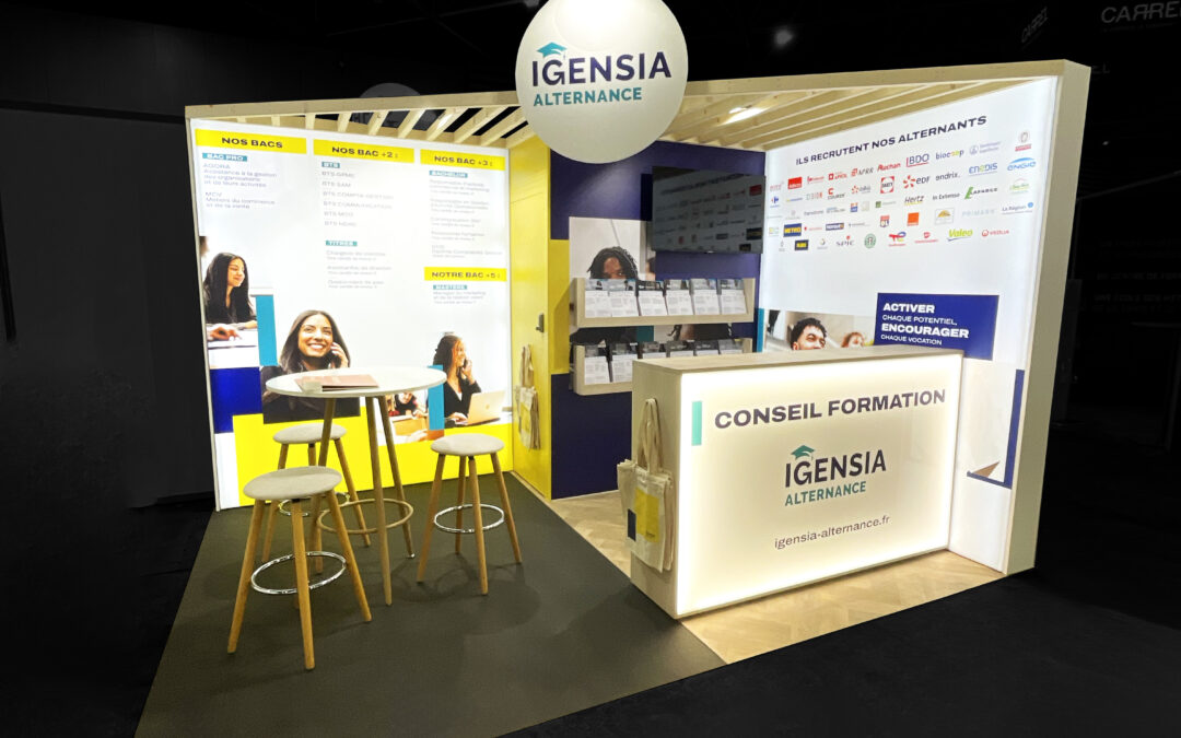 STAND IGENSIA de 12m2 au salon l&rsquo;Étudiant