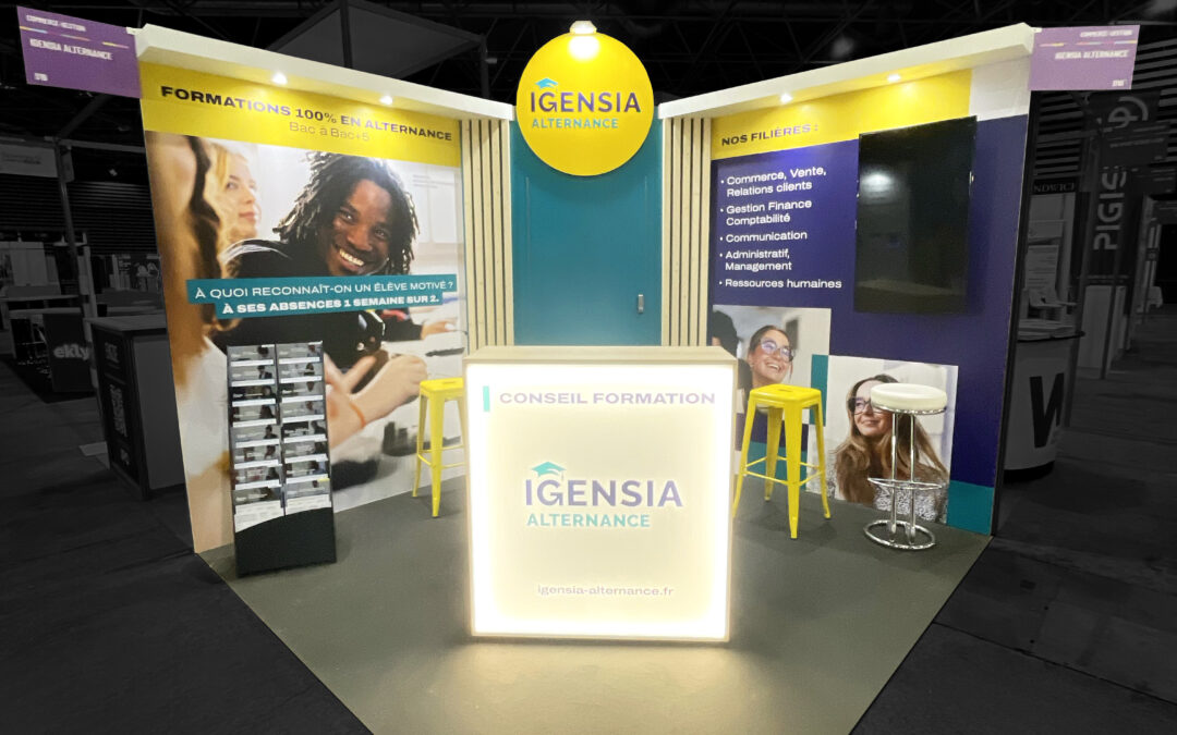 STAND IGENSIA de 9m2 au salon de l&rsquo;Étudiant