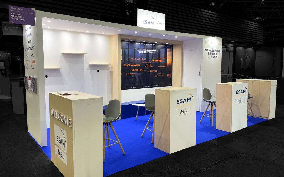 STAND ESAM de 18m2 au salon de l&rsquo;Étudiant