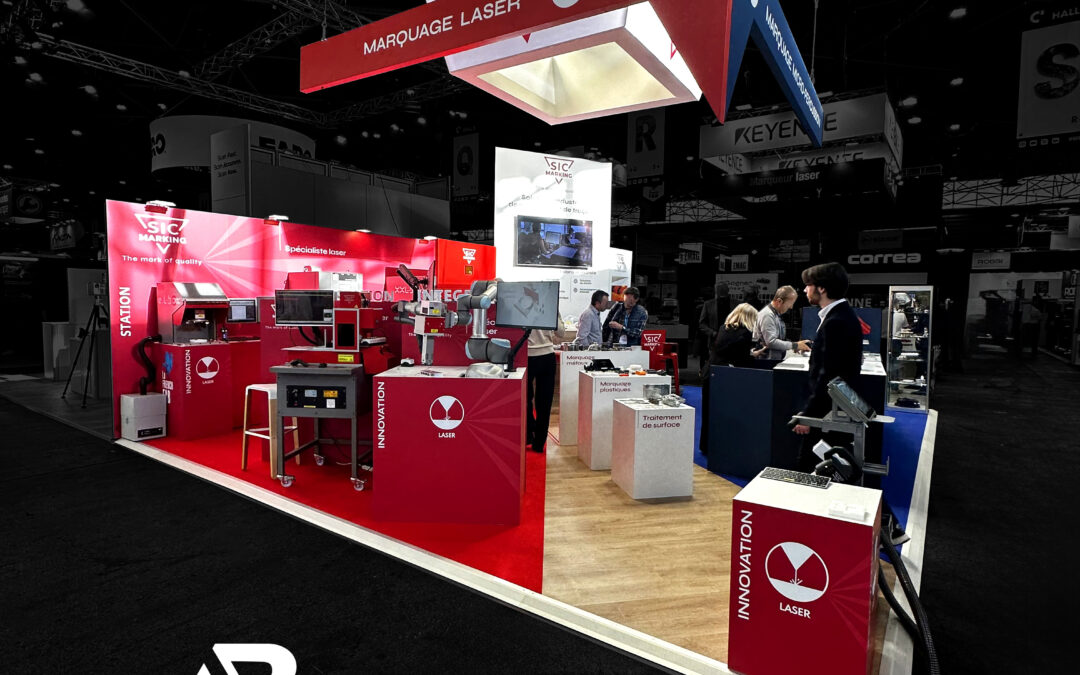 Stand SIC MARKING de 56m² au salon Global Industrie