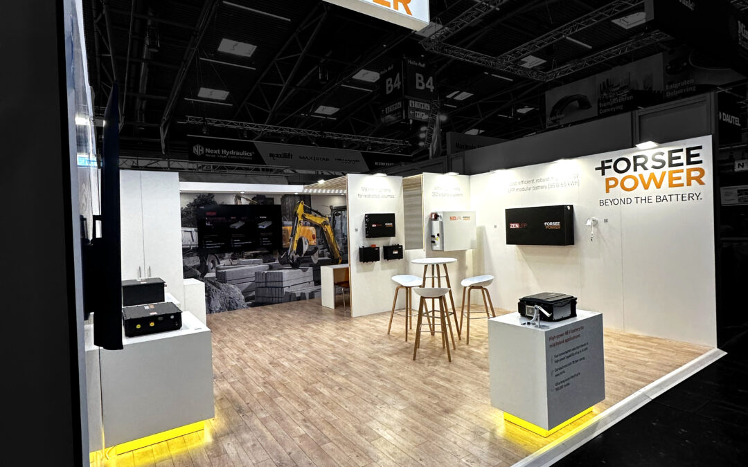 Stand FORSEE POWER de 40m² au salon BAUMA