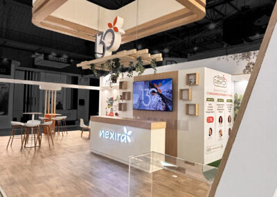 Stand NEXIRA de 72m²au salon salon VITAFOODS